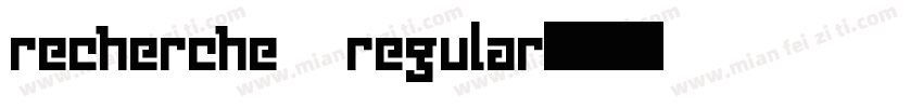 recherche regular字体转换
